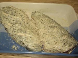Карп запеченный с яблоками